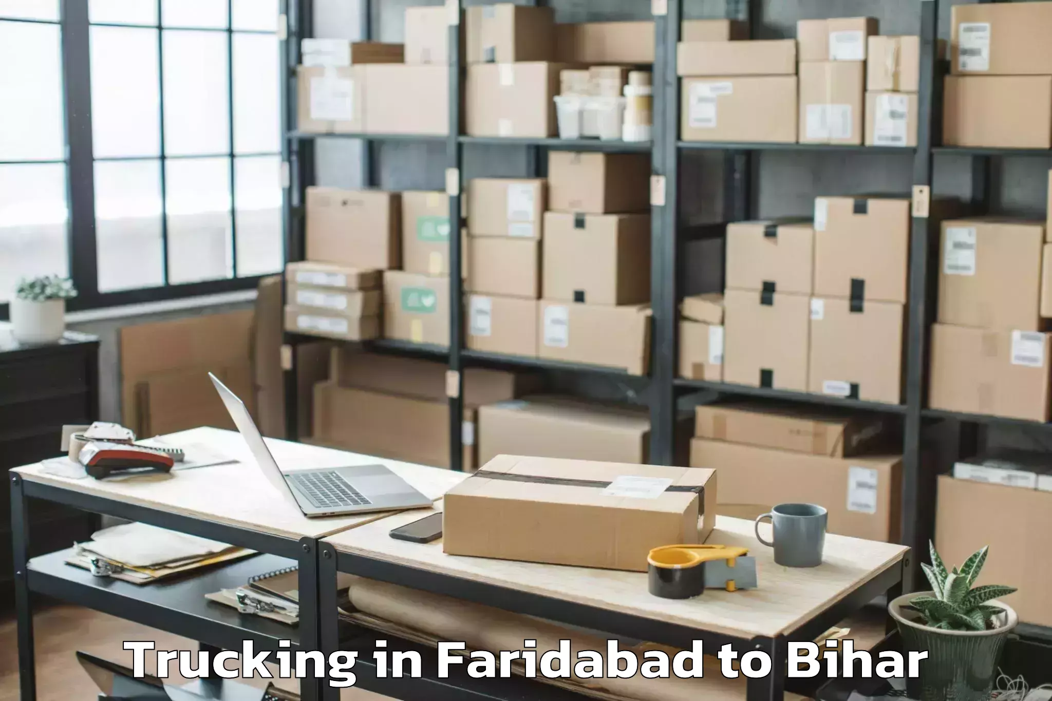 Easy Faridabad to Makhdumpur Trucking Booking